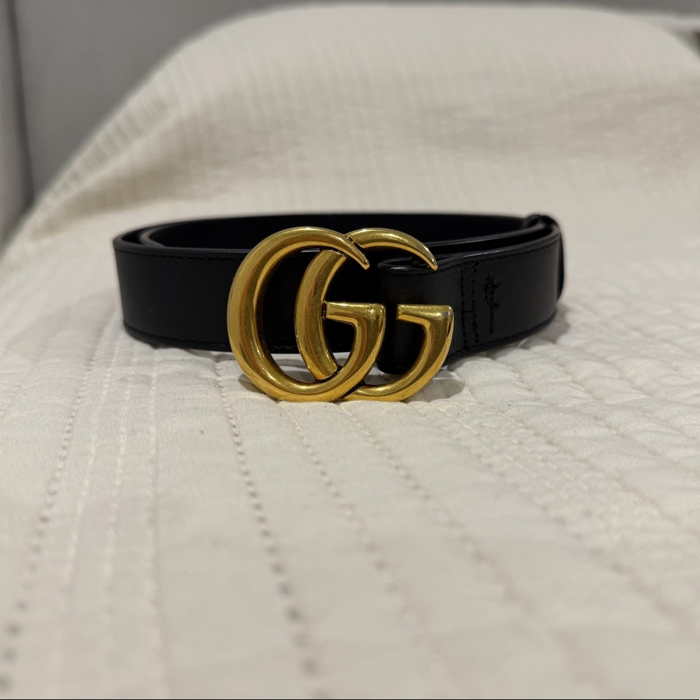 Gucci Belt only Worn a few times. Cut to make smaller